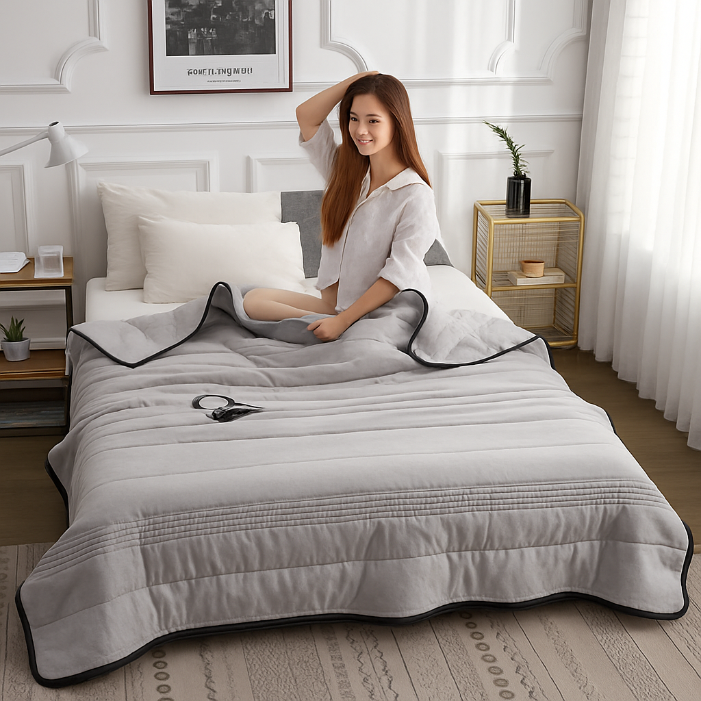 Couverture de lit rafraîchissante