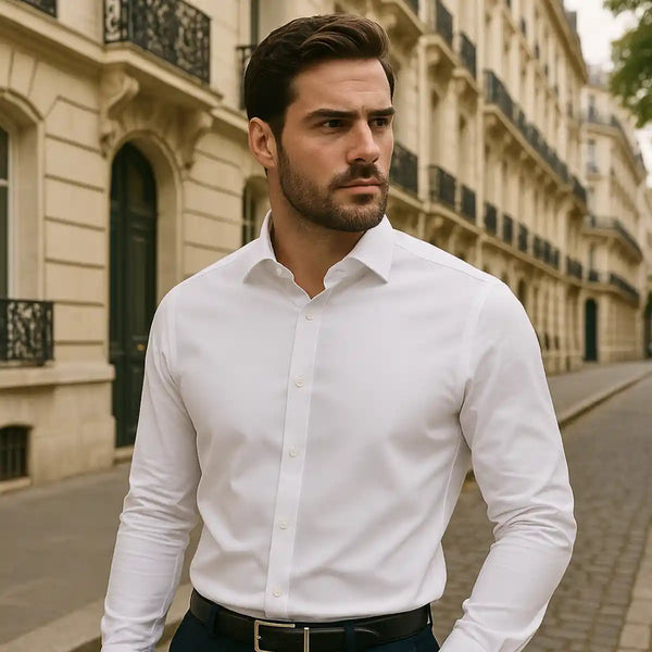 Chemise Infroissable à Coupe Ajustée