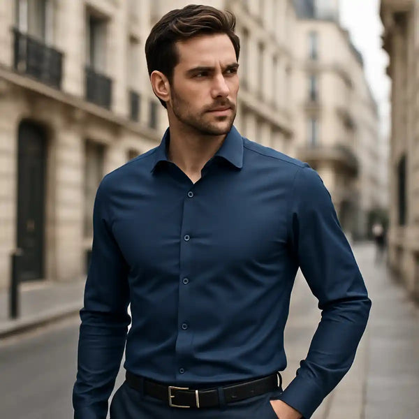Chemise Infroissable à Coupe Ajustée