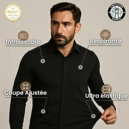 Chemise Infroissable à Coupe Ajustée